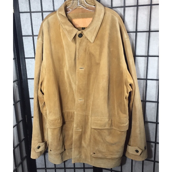 Genuine Leather Nubuck Jacket Xl 